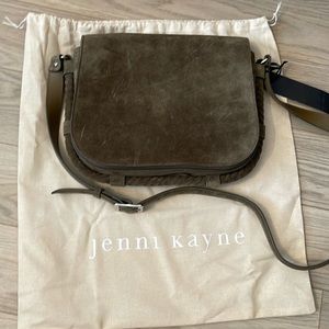 Jenni Kayne large suede saddle bag